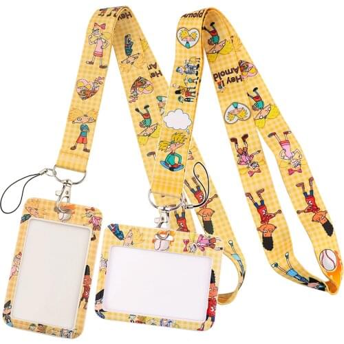 DZ1440 New Cartoons Anime Neck Straps lanyard Car Keychain ID Card Pass Gym Mobile Phone Key Ring Badge Holder Jewelry