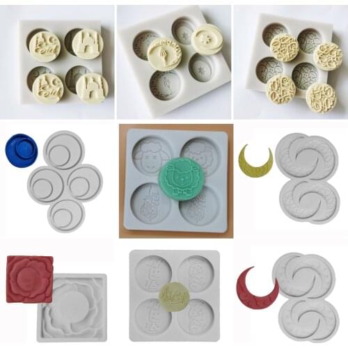 Eid Mubarak Arabic Font Silicone Cake Fondant Mold Cookie Chocolate Sugar Craft Mould DIY Baking Tools Decoration