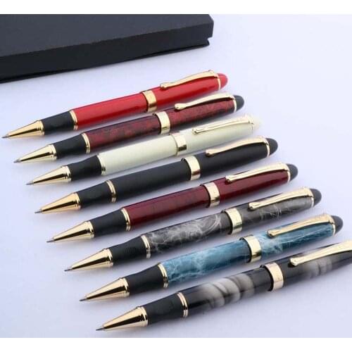 Jinhao 450 Rollerball Pen metal color gift golden White with Black 0.5MM Stationery Office school supplies