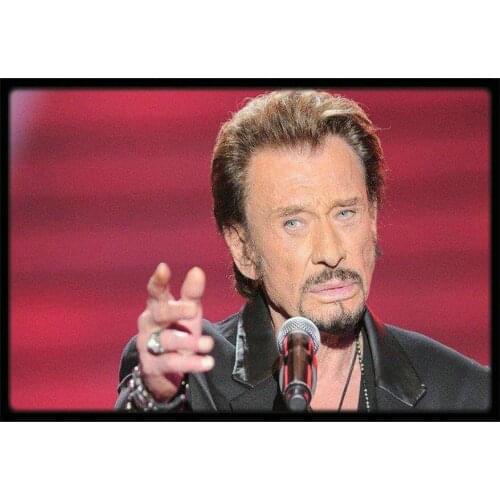 ArtBack 5d diy diamond painting full square johnny hallyday portrait diamond mosaic
