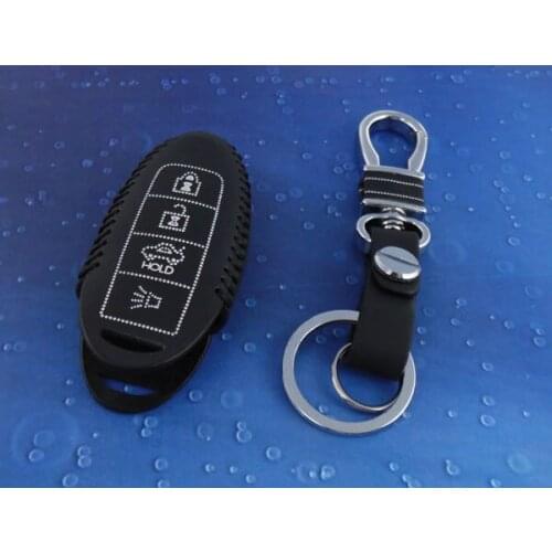 Leather for sunny LIVINA TIIDA Key Fob Keyless Entry Remote Transmitter case cover W