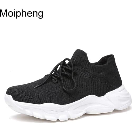 Moipheng Autumn Women Shoes Mesh Light Breathable Mesh Women Sneakers Chunky Casual Female Trainers Walking Zapatillas Mujer