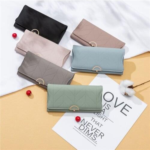 2021 New Wallets Fashion Women Wallets Multi-Function High Quality Small Wallet Purse Short Design Three Fold Coin Purse