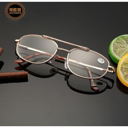 2019 new glasses fashion reading glasses presbyopic glasses men and women business reading glasses SCOBER