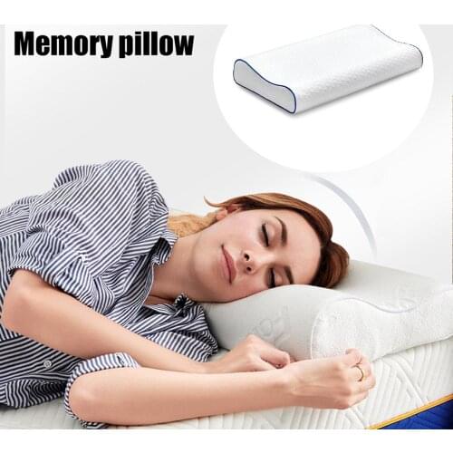Memory Foam Orthopedic Neck cervical pillows Slow Restitute Neck Protection Soft Cervical D80