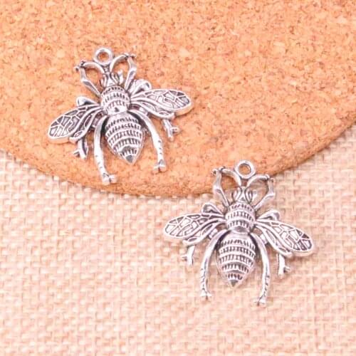 43pcs bee bug Charms Zinc alloy Pendant For necklace,earring bracelet jewelry DIY handmade 26*25mm