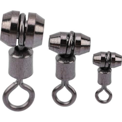 20pcs Fishing Swivels 3-way Swivel S/M/L Copper Swivel Hook Gear Connector Fishing Connector Swivel Hook for Carp Fishing