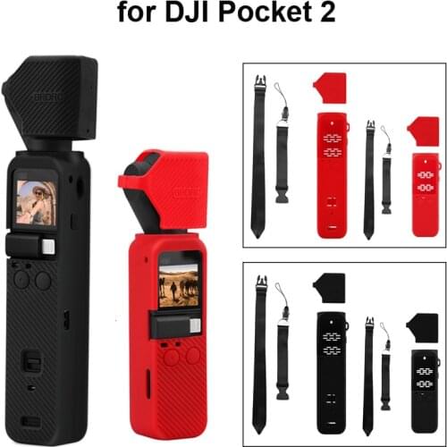 Lens Cap Cover Housing Skin Soft Shell for DJI Pocket 2 Do-It-All Handle Silicone Case Protective Cover Gimbal Camera Accessory