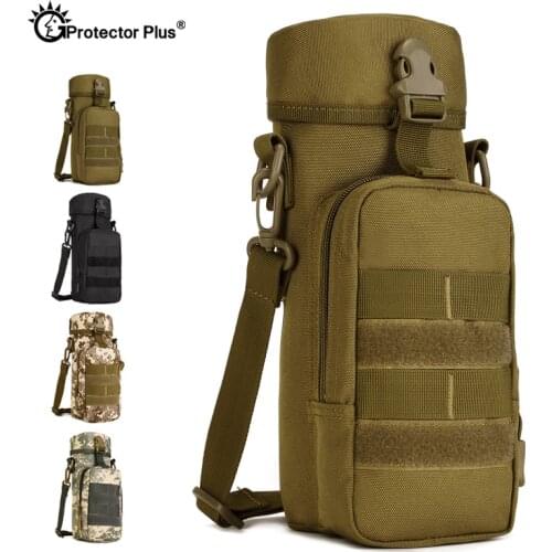 PROTECTOR PLUS Outdoor Tactical Kettle Bag Molle Pouches Military Camo Travel Climbing Messenger bag Durable Small Crossbody