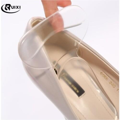 T-type women men Silicone Soft Insert Heel Liner Grips High Heel Comfort Anti-wear foot Pads Feet Care Accessories