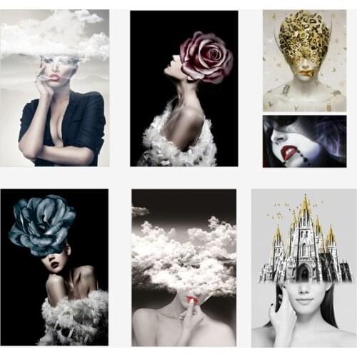 Iron On Fashion Girls Transfer For Clothing Flower Thermal Stickers Transfers For Clothes Appliques For Diy Washable T-shirt