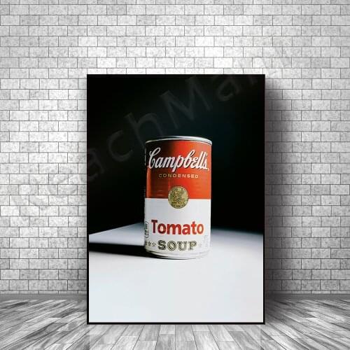 Campbell Tomato Soup Wall Art Retro Aesthetics Wall Decoration Pot Soup Fun Kitchen Decoration New Apartment Gift Creative Whims