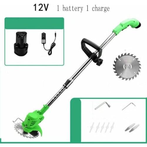 Portable Electric Grass Trimmer Handheld Lawn Mower Household Cordless Weeder Garden Pruning Tool Rechargeable Lithium Battery