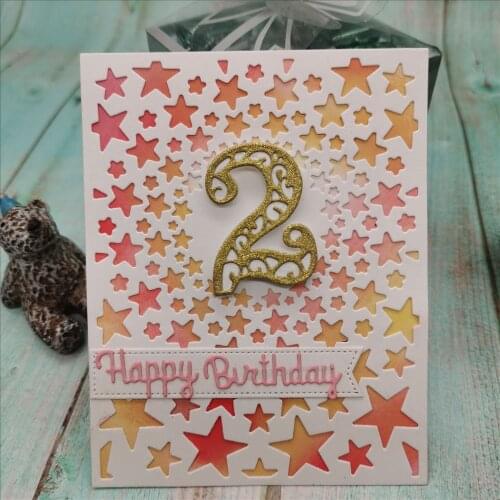 Starry sky background board Metal Cutting Dies Embossing Stencils for DIY Scrapbooking Photo Album Decorative