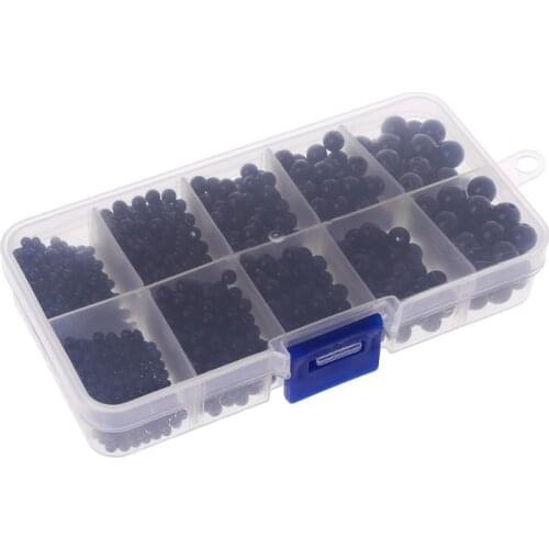 1380Pcs 3mm/4mm/5mm/6mm/8mm DIY Doll Puppet Plastic Black Eyes Sewing Beads Safety Craft For Handmade Teddy Bear Children