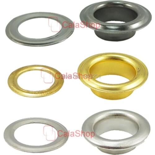 1500 Pcs / Lot 10mm Grommet Eyelets Canvas Clothes Bags Self Backing Leather Craft DIY Wholesale