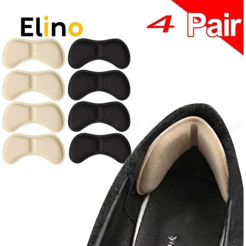 4 Pairs Women Insoles for Heel Adhesive Liner Grips Protector Sticker Anti-wear Feet Soft Breathable Pad Pain Relief Insert Tool