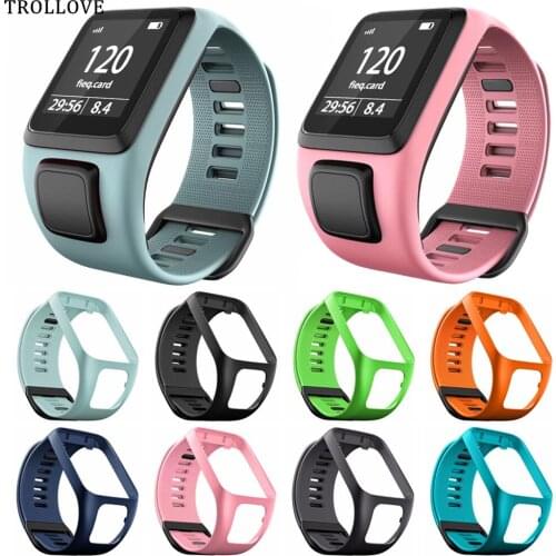 Watch Accessories Bracelet Strap for Tom Tom 2 3 tomtom Runner Spark Music Replacement Silicone Watchband Wrist Band Sport Belt