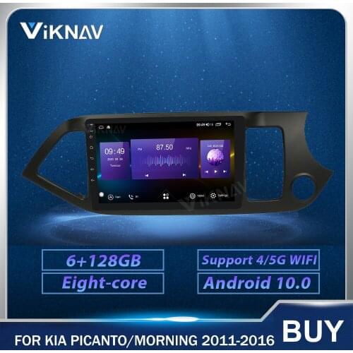 128G Android Car Radio GPS Navigation for Kia Picanto Morning 2011-2016 RHD Car multimedia Player head unit Stereo Recorder