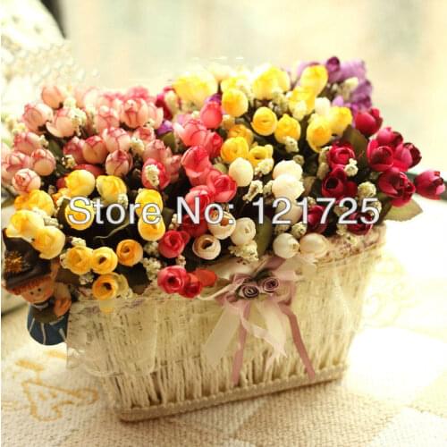 Free Shipping(10pcs/Lot) small bouquets of roses bract simulation flowers Real Touch rose Flowers Home decorations for Wedding
