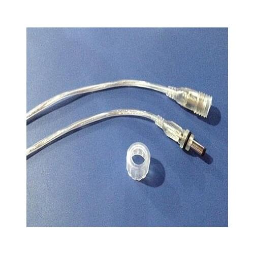 Free shipping DC connector line lucency 2core 2pin 22# 0.3 square waterproof plug 5.5-2.1 leght 40cm 2pairs/lot