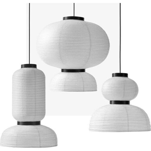 Danish design rice paper LED pendant light lamp bedroom oak white Chandelier modern hanglamps living room restaurant laterns