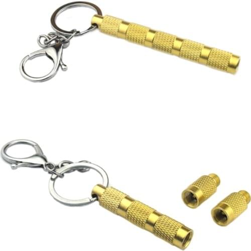 4 in 1 Tire Deflator Tools for Offroad Vehicles Tire Air Down Tool Tire Deflators Accessories Tool with Keychain Wholesale
