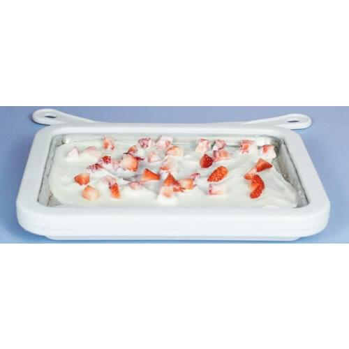 DIY fried yogurt machine maker child fried ice cream maker mini refrigerated plate with two shovels
