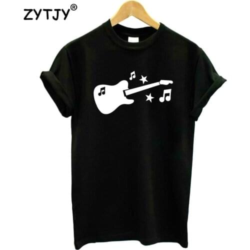 Guitar Music Symbol Print Women Tshirt Cotton Funny t Shirt For Lady Girl Top Tee Hipster Tumblr Drop Ship HH-152