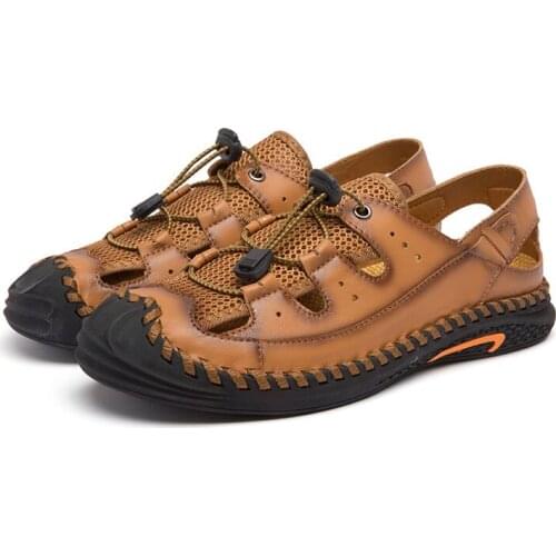 Summer Outdoor Sandalias Mens Slippers Beach Fashion Casual Designer Shoes Soft Shoe Wear-resisting Soles Sandalias Size38-46