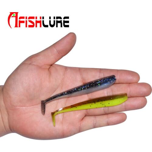 Afishlure Bass Fishing Shad Swimbait Soft Bait Plastic Worms Trout Fishing Artificial Lure