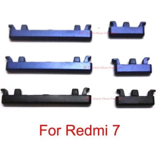 10 Sets New For Xiaomi Mi Redmi 7 Redmi7 SIde Volume Button Power ON / OFF Side Buttton Key Set Replacement Part