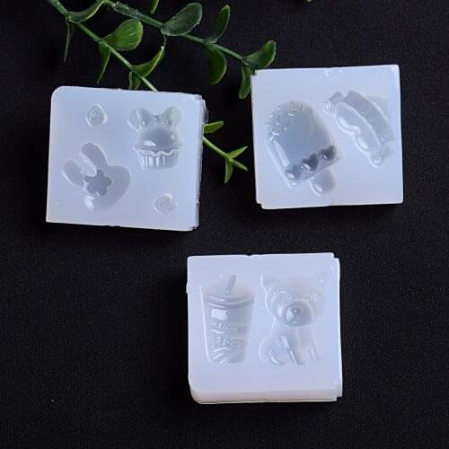 Drink Dog Rabbit Popsicle Epoxy Silicone Resin Liquid Mold Pendant Casting Beads Crystal Molds DIY Jewelry Making Tool H840