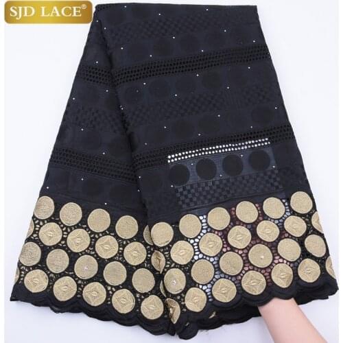Newest Swiss Voile Lace In Switzerland High Quality African Dry Lace Fabric Punch Holes Cotton For Nigerian Man Daily Sew A1760