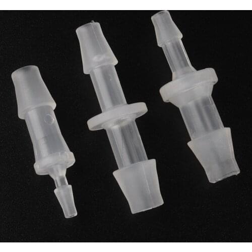 Wholesale 150pcs 1.6-6.4mm PP Straight Reducing Connector Aquarium Tank Air Pump Aerator Micro Irrigation Fittings Hose Joints