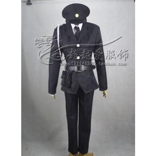 Osomatsu-San Karamatsu Matsuno Police Cosplay Costume Halloween Uniform Outfit