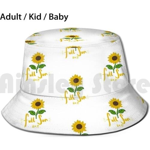 Nct Haechan Full Sun Sunflower Bucket Hat Adult kid baby Beach Sun Hats Haechan Donghyuck Full Sun Sunflower Yellow Nct Nct