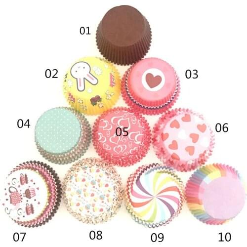 Food Grade Paper Kitchen Accessories Muffin Cases Color Printing Cake Decorating Tools Cupcake Liner Anti-oil Baking Cup