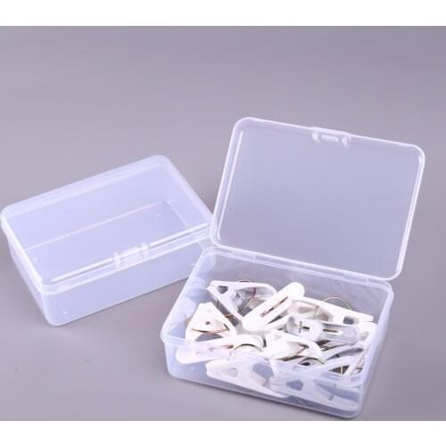2Pcs PP Storage Box Jewelry Earring Bead Screw Holder Case Display Organizer Practical Toolbox Plastic Container