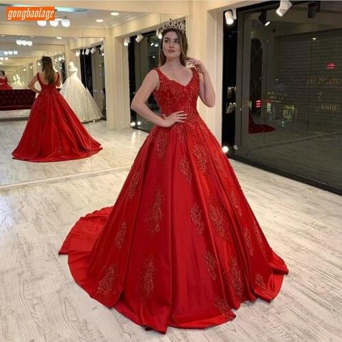 Luxury Red Evening Dress Appliqued Lace Up Custom Made Evening Gowns 2020 Women Party Long Dresses Vestidos De Fiesta De Noche