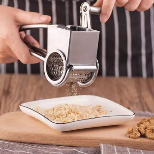 Stainless steel labor-saving hand-cranked cheese planer multifunctional kitchen cheese grating ginger garlic shreds grinder