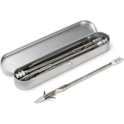 4pcs Fishing Arrow for Sling Shot Catapult Arrow Head 160MM War-head Arrow Hunting Shooting Tips Darts Outdoor Fishing Accessory