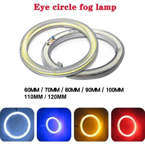60mm-120mm Car Vehicle Universal COB LED Ring Light Headlight Lamp автомобильные товары