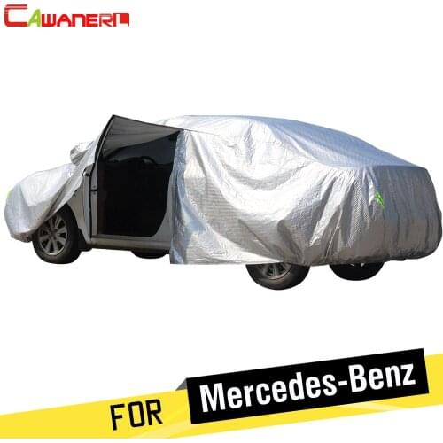 Cawanerl Thicken Cotton Car Cover Waterproof Sun Snow Rain Hail Protection Cover For Mercedes Benz C-Class W202 W203 W204 W205