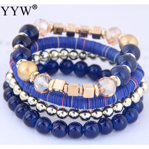 Vintage Multiple Layers Colorful Seadbeads Bracelet Women Trendy Folk Jewelry Bohemia Boho Ornaments Bransoletki Damskie Mujer