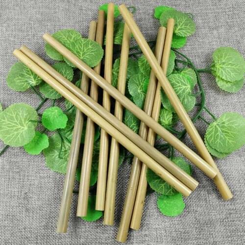 1pc Bamboo Organic Bamboo Drinking Straws Natural Wood Straws for Party Birthday Wedding Bar Tool Straw Reusable Straw 23cm