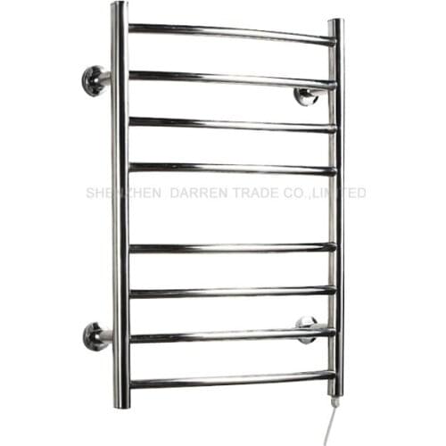 1pcs Heated Towel Rail Holder Bathroom AccessoriesTowel Rack Stainless Steel ElectricTowel Warmer Towel Dryer 110v/220v 80w