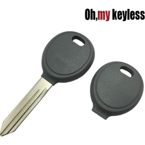 20pcs/lot Uncut key shell for chrysler jeep dodge transponder chip key case fob