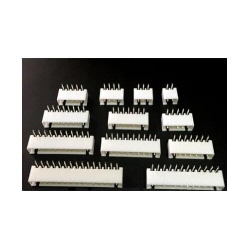 20Pcs XH2.54 2P/3P/3P/4P/5P/6P/7P/8P/9P/10P/11P/12P XH2.54 Bend Right Angle PCB Male Box Header Bar Connector Pin Header Socket
