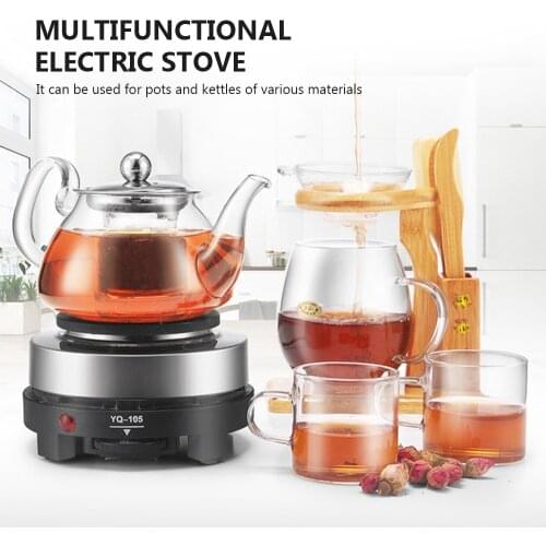 220V 500W Mini Electric Stove Hot Plate Cooking Plate Multifunction Coffee Tea Heater Home Water Appliance Hot Plate for Kitchen